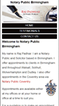 Mobile Screenshot of notarypublicbirmingham.com