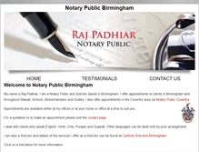 Tablet Screenshot of notarypublicbirmingham.com